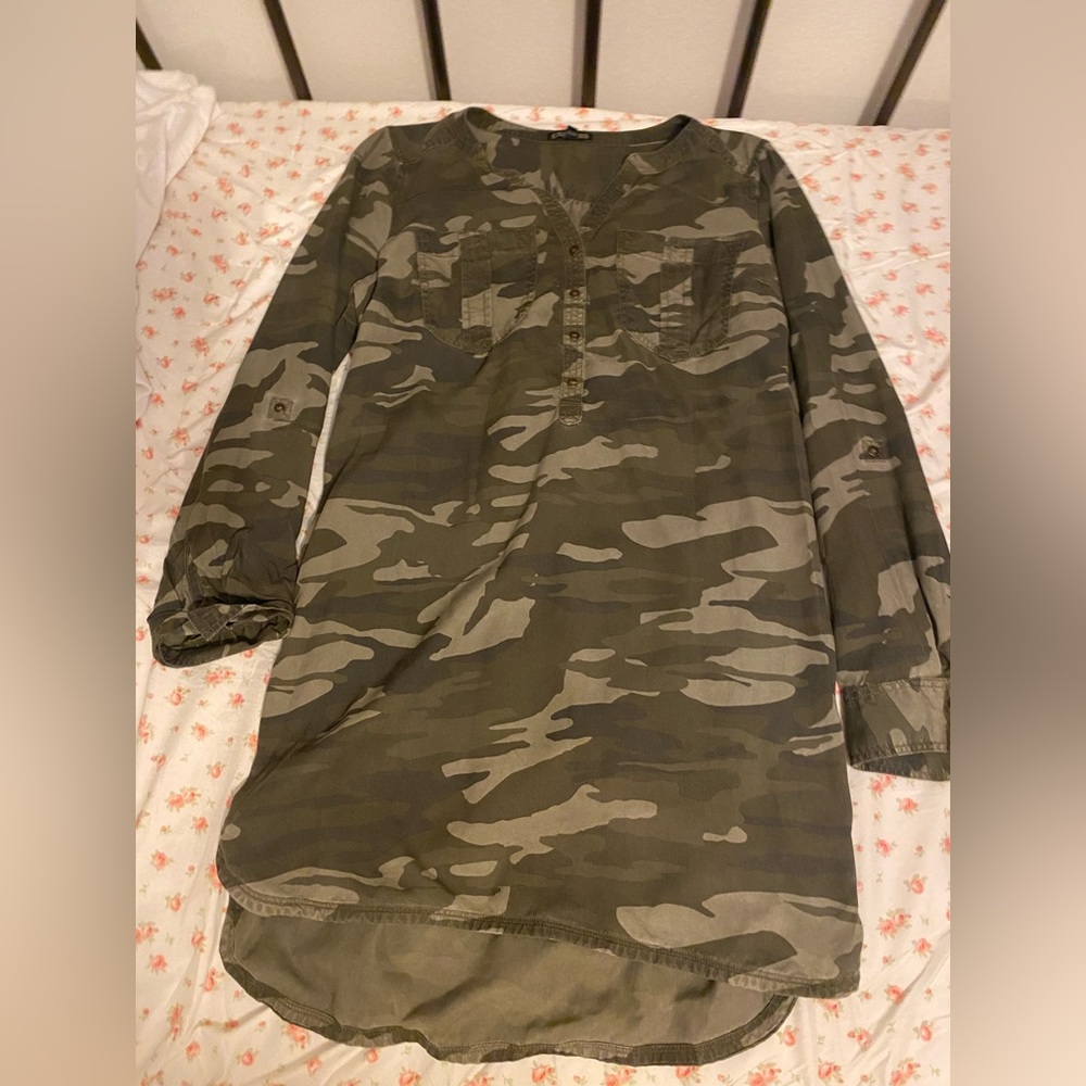 Camouflage T shirt Dress